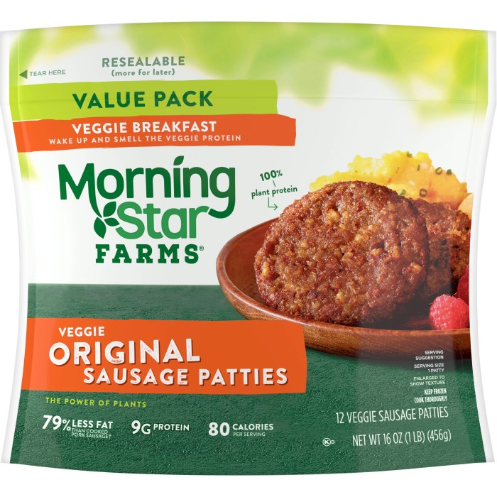 Morning star veggie patty nutrition facts