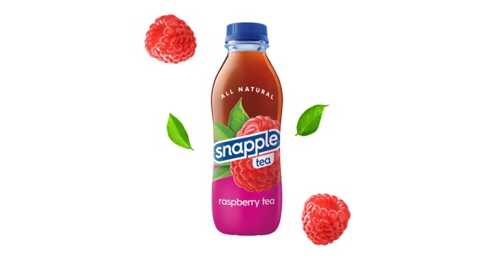 Snapple raspberry tea nutrition facts